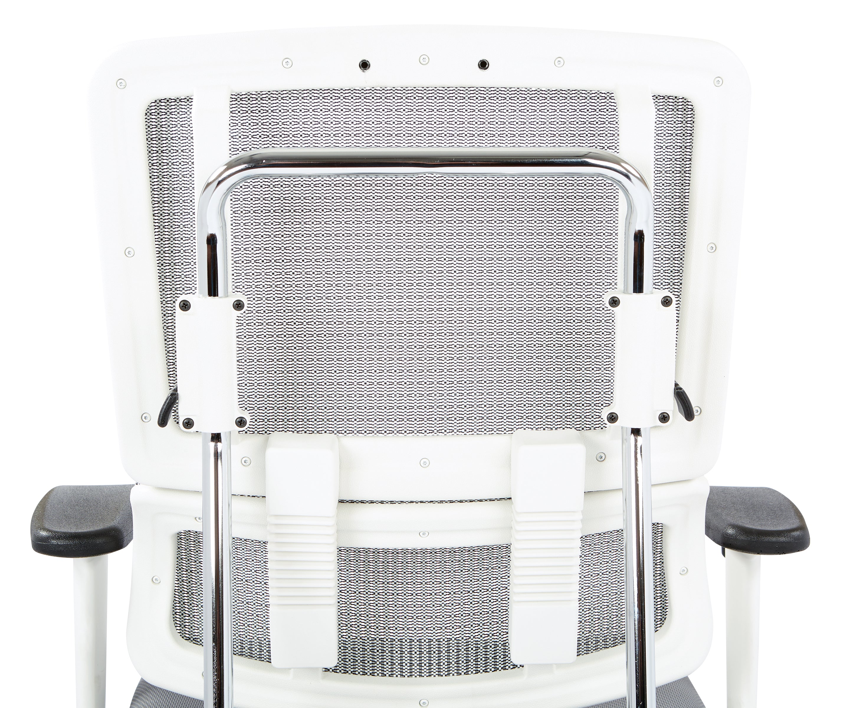 White Vertical Mesh Chair